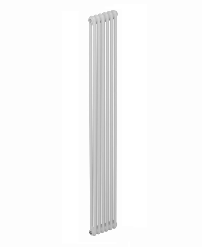 Трубчатый радиатор Rifar Tubog 2180/6 секций, с боковым подключением, цвет белый